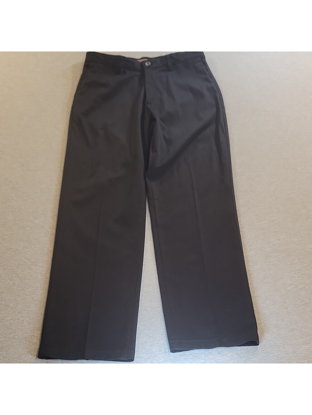 Lee Custom Fit Collection Men’s Black Dress Pants 32x32 Stretch Flat Front